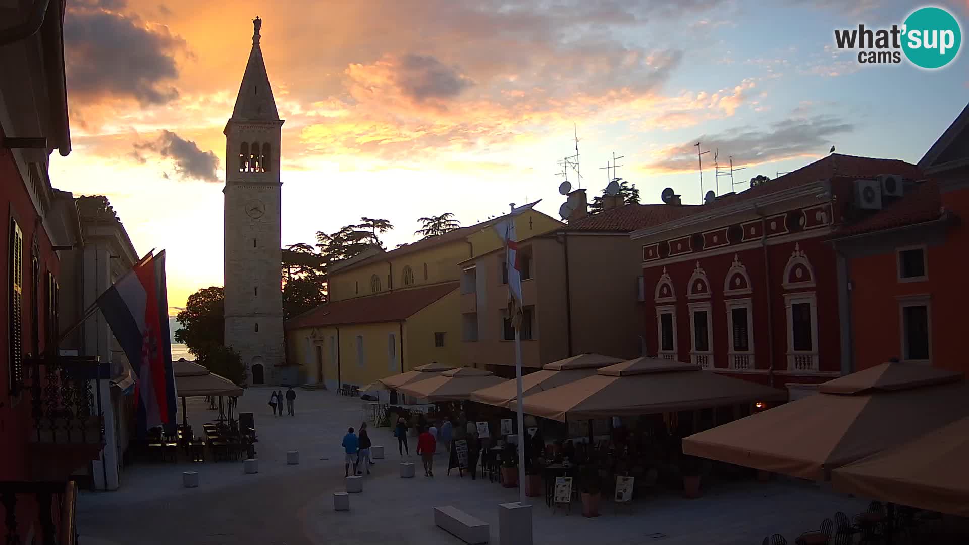 Live webcam Novigrad – Veliki Trg (big square) – Istria – Croatien