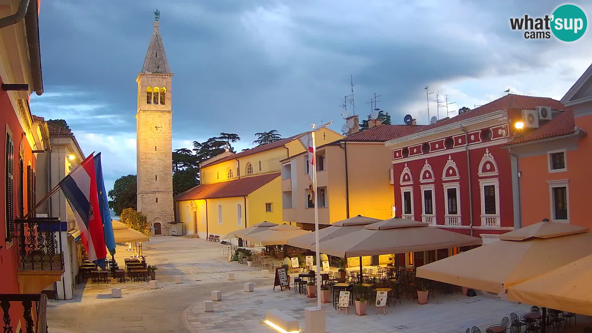 Live webcam Novigrad – Veliki Trg (big square) – Istria – Croatien