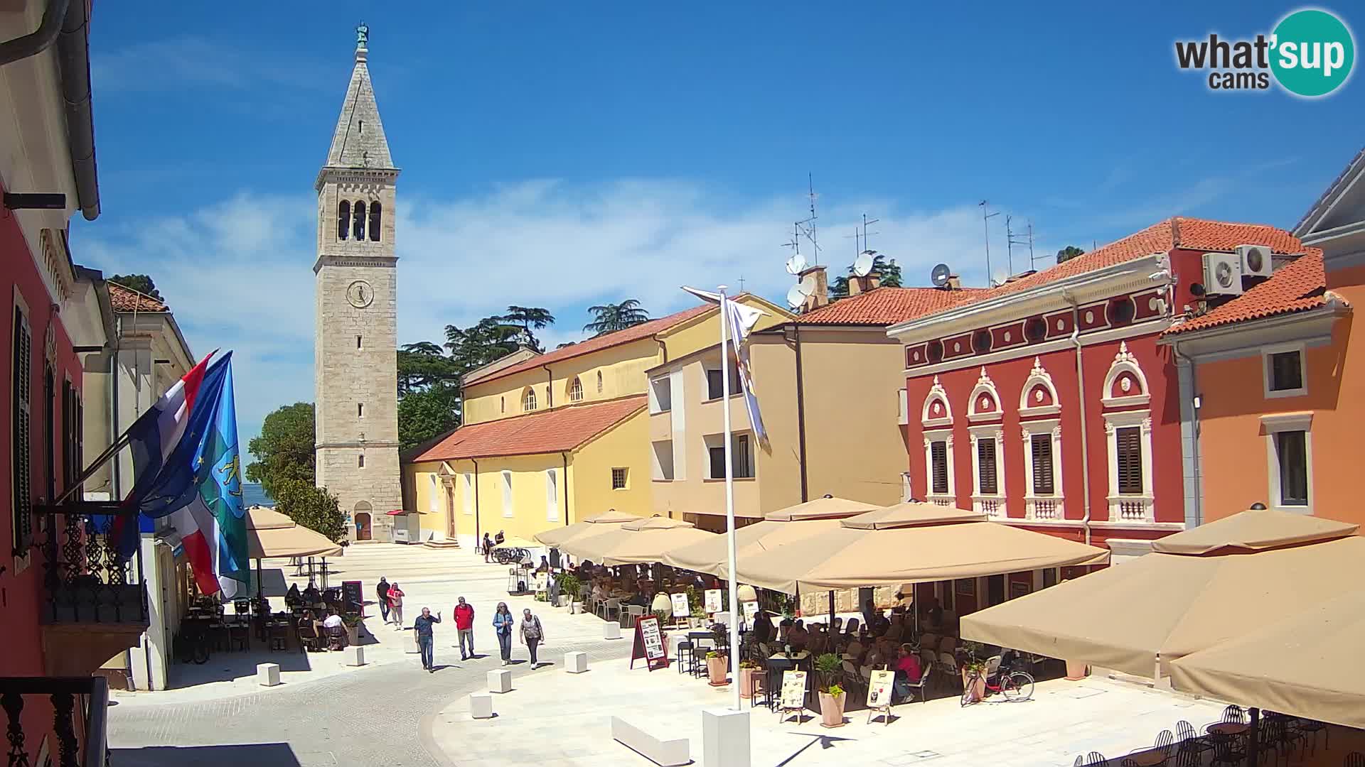 LIVE Webcam Cittanova / Novigrad – Piazza Grande – Istria
