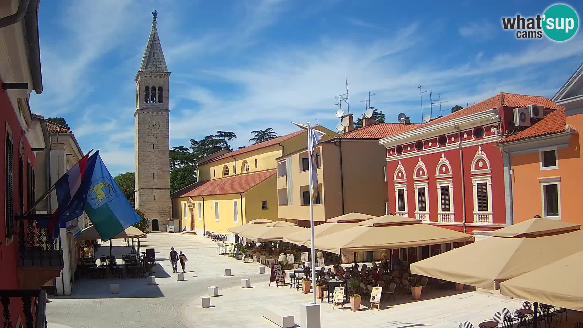 Live webcam Novigrad – Veliki Trg (big square) – Istria – Croatien