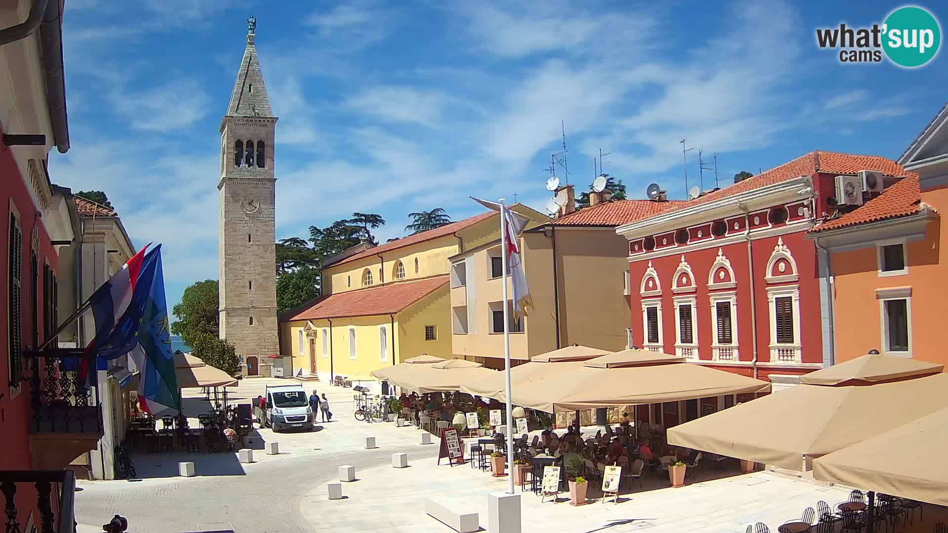 Live webcam Novigrad – Veliki Trg (big square) – Istria – Croatien