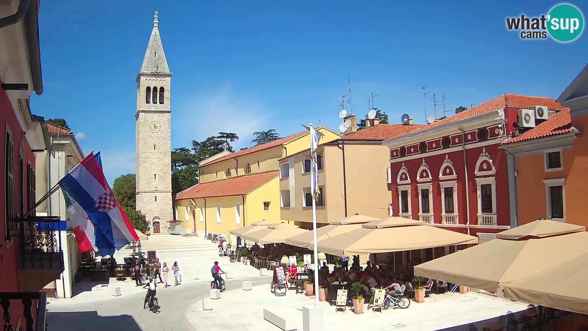 LIVE Webcam Cittanova / Novigrad – Piazza Grande – Istria