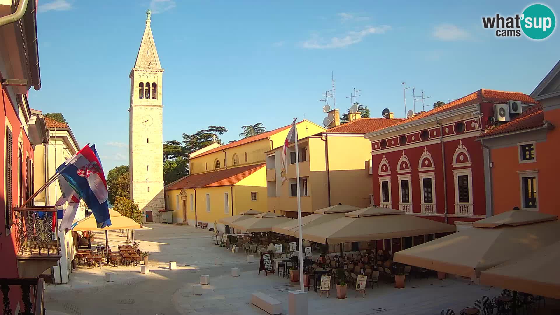 Live webcam Novigrad – Veliki Trg (big square) – Istria – Croatien