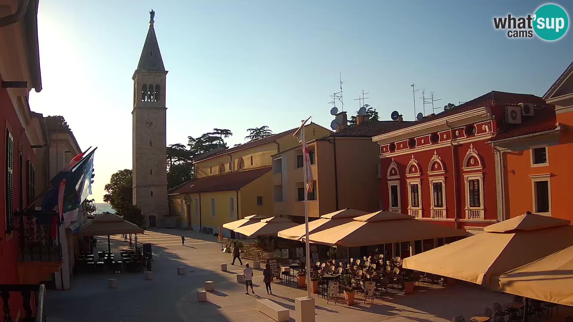 Live webcam Novigrad – Veliki Trg (big square) – Istria – Croatien