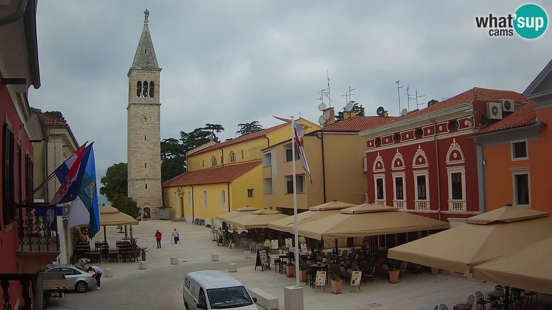 Live webcam Novigrad – Veliki Trg (big square) – Istria – Croatien