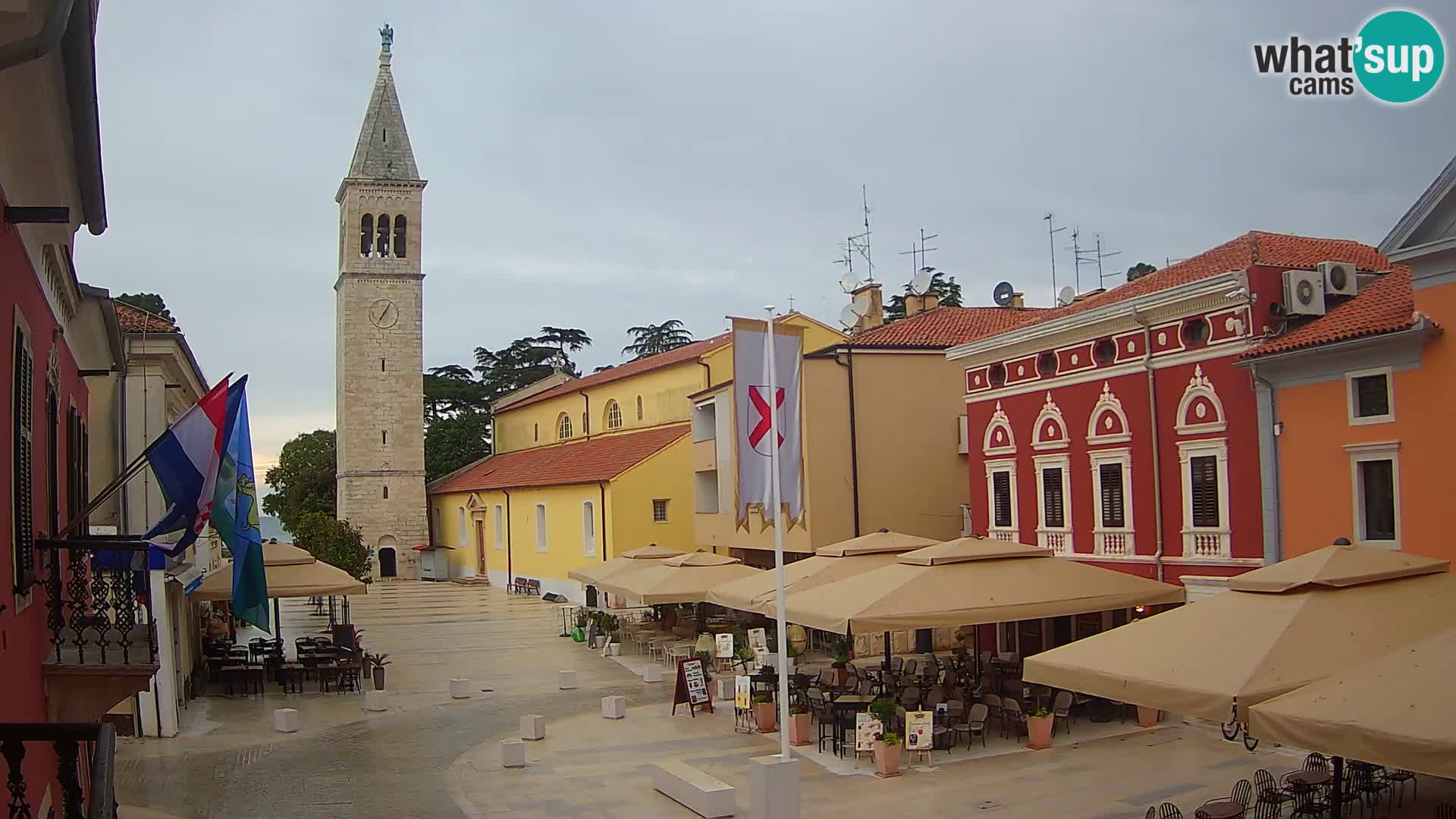 Live webcam Novigrad – Veliki Trg (grande place) – Piazza Grande