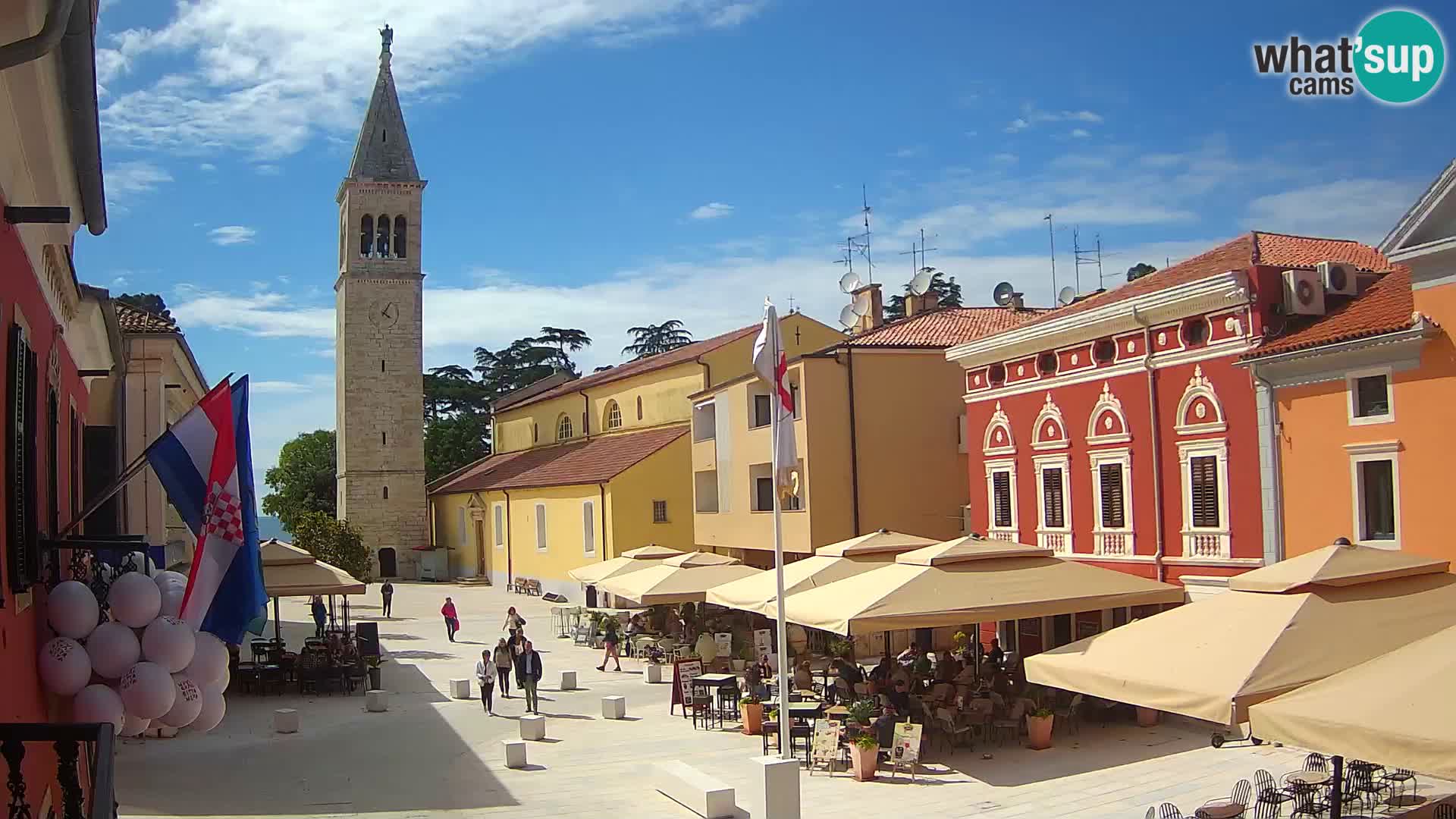 Live webcam Novigrad – Veliki Trg / Piazza Grande – Istria – Croatien