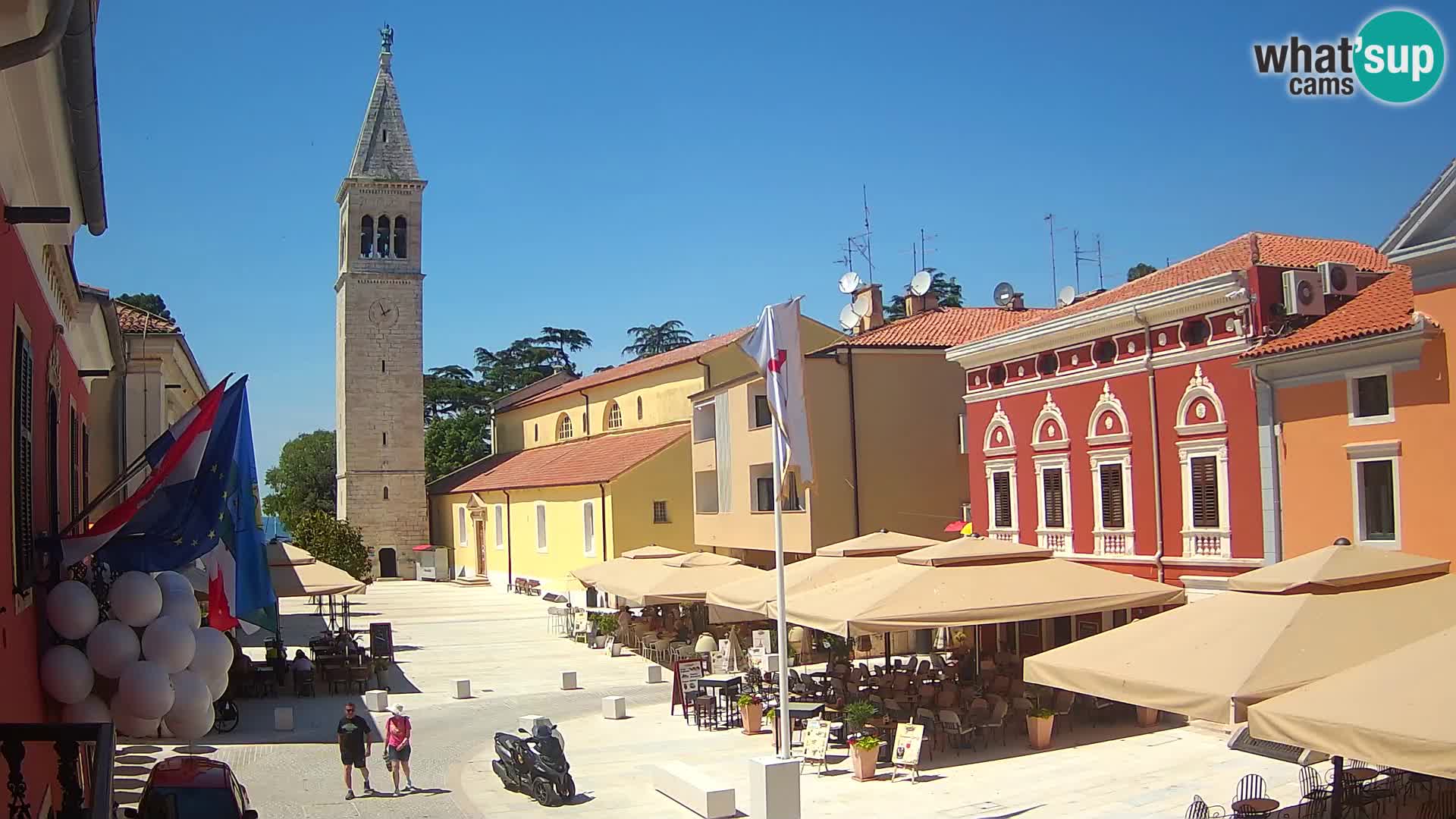 Live webcam Novigrad – Veliki Trg / Piazza Grande – Istria – Croatien