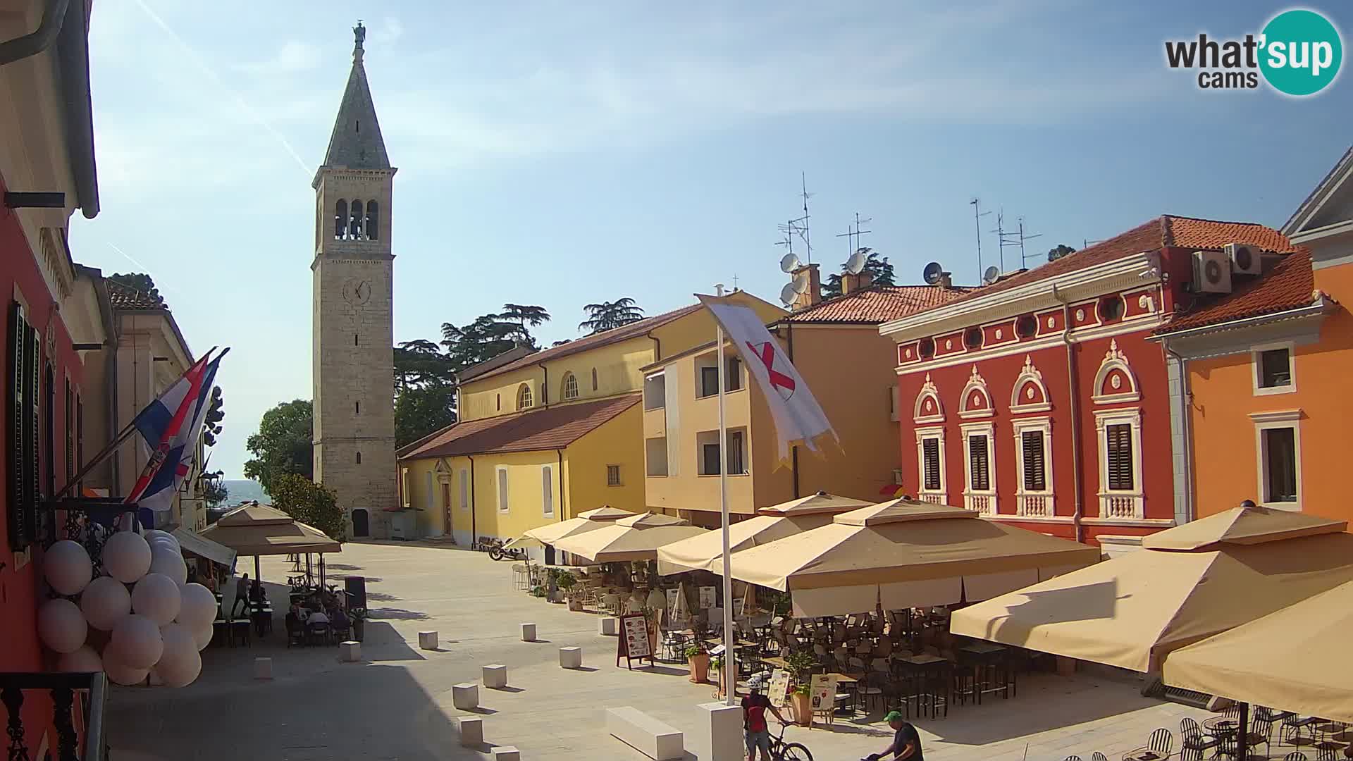 Live webcam Novigrad – Veliki Trg (grande place) – Piazza Grande