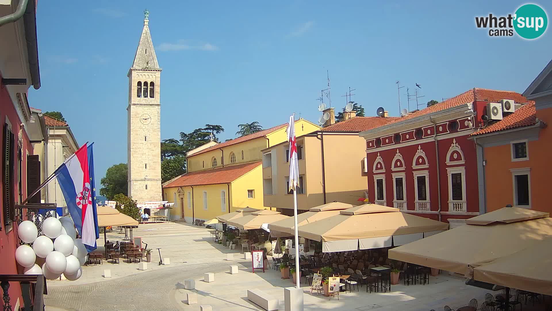 Live webcam Novigrad – Veliki Trg / Piazza Grande – Istria – Croatien
