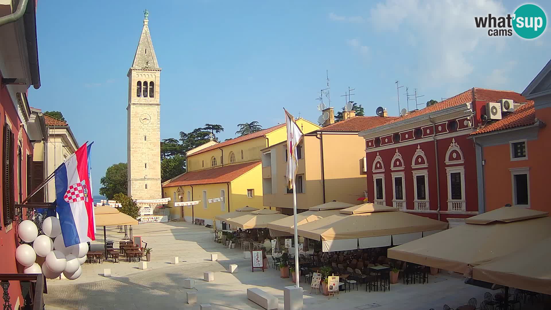 Live webcam Novigrad – Veliki Trg / Piazza Grande – Istria – Croatien