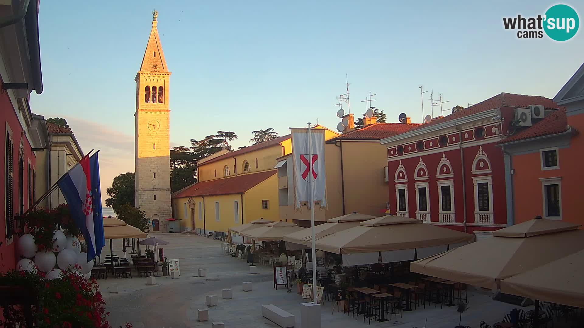 Live webcam Novigrad – Veliki Trg / Piazza Grande – Istria – Croatien