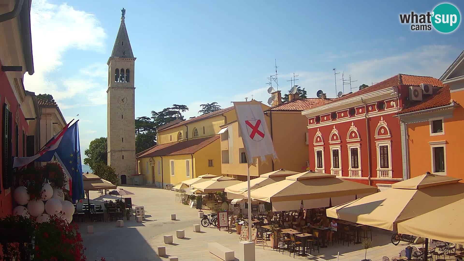 Live webcam Novigrad – Veliki Trg (grande place) – Piazza Grande