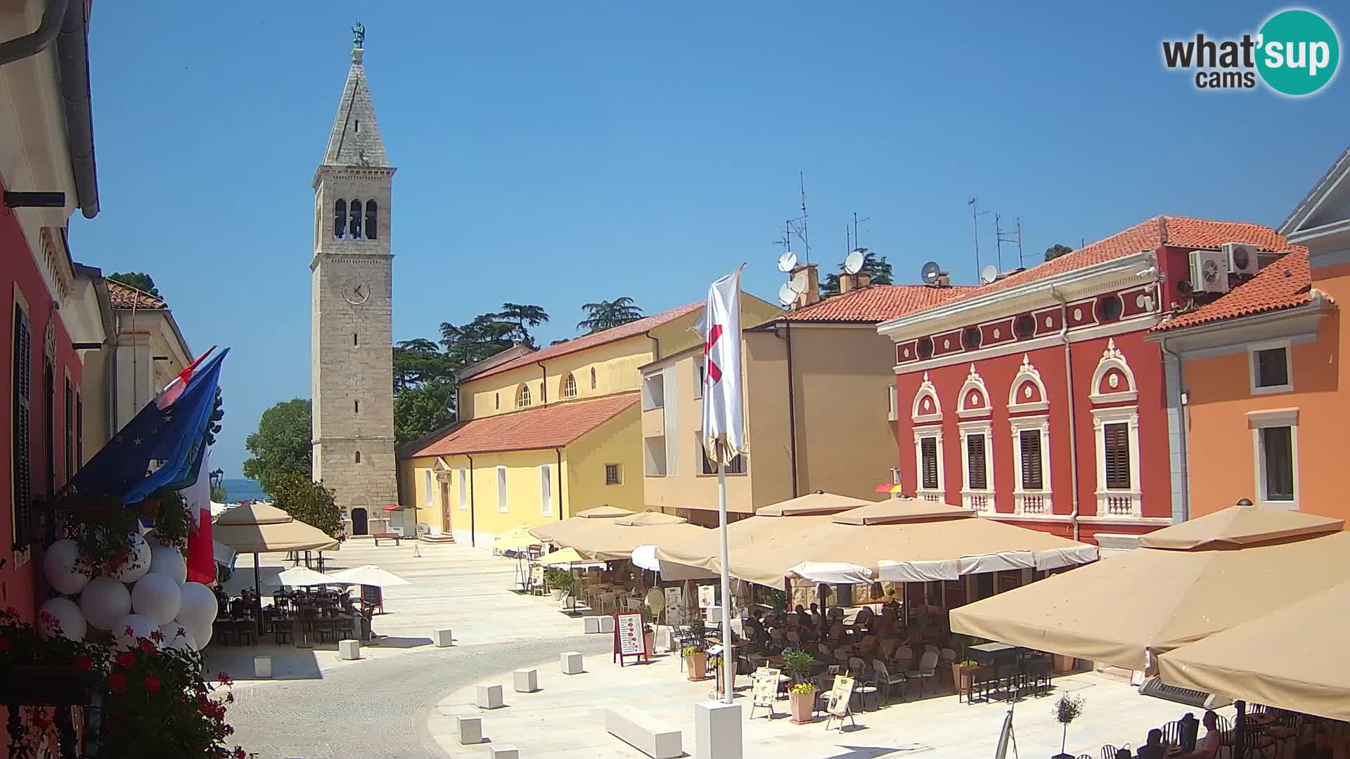 Live webcam Novigrad – Veliki Trg / Piazza Grande – Istria – Croatien