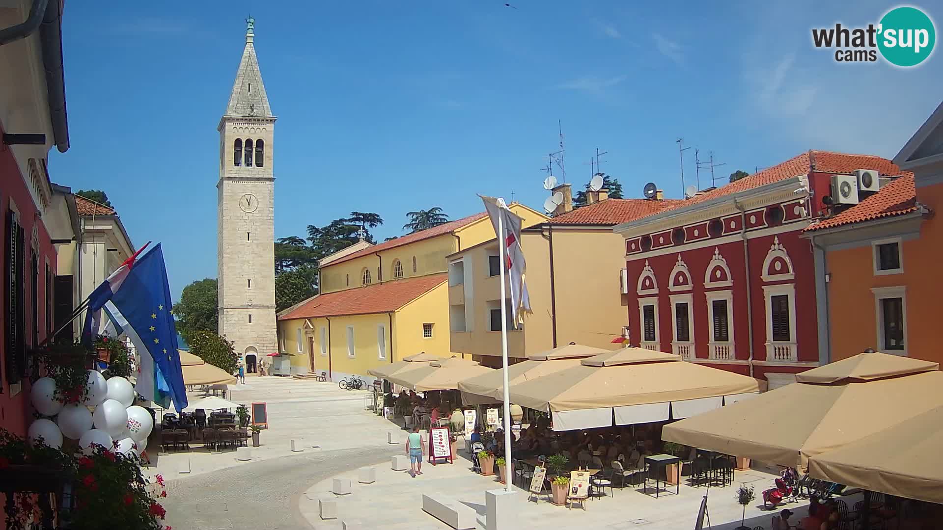 Live webcam Novigrad – Veliki Trg (grande place) – Piazza Grande