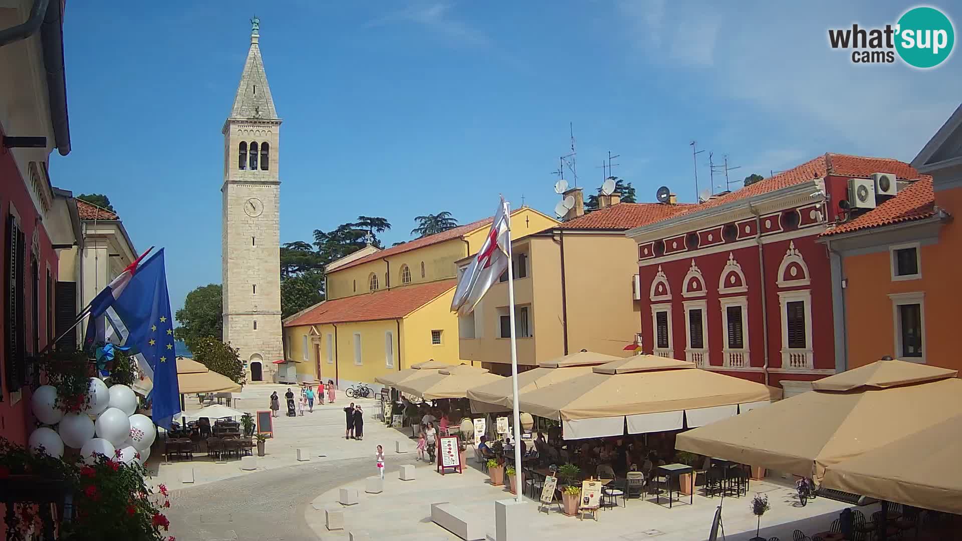 LIVE Webcam Cittanova / Novigrad – Piazza Grande – Istria