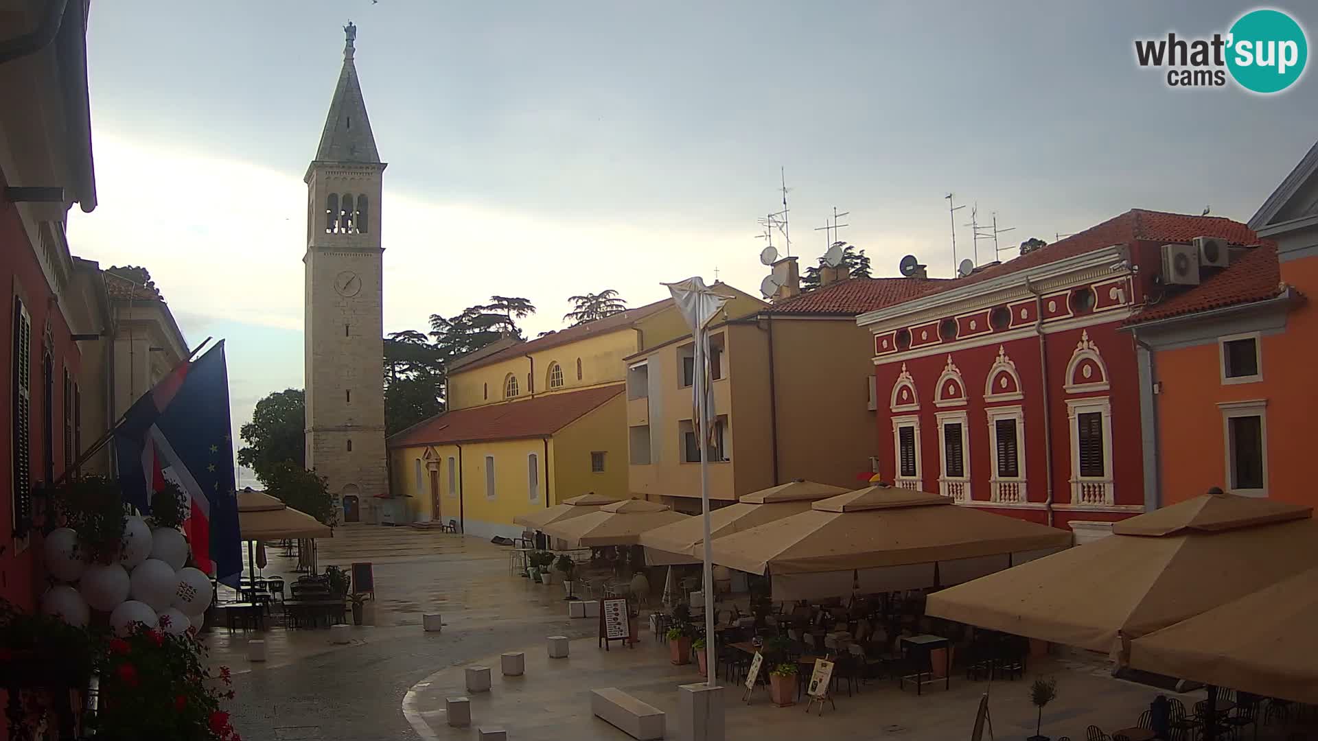 Live webcam Novigrad – Veliki Trg (grande place) – Piazza Grande
