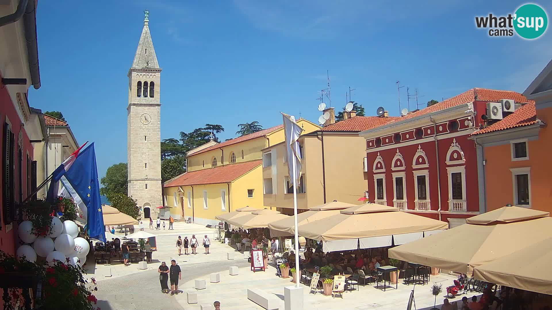 LIVE Webcam Cittanova / Novigrad – Piazza Grande – Istria