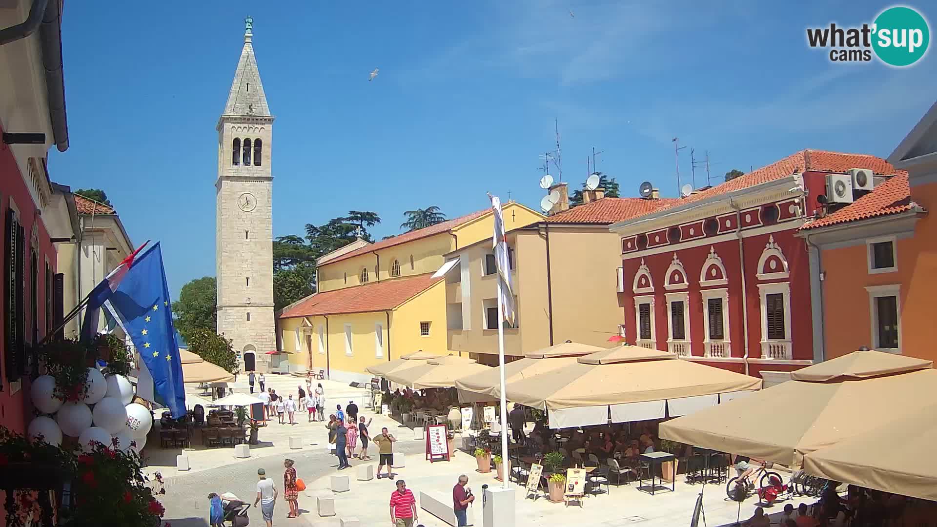 Live webcam Novigrad – Veliki Trg (grande place) – Piazza Grande