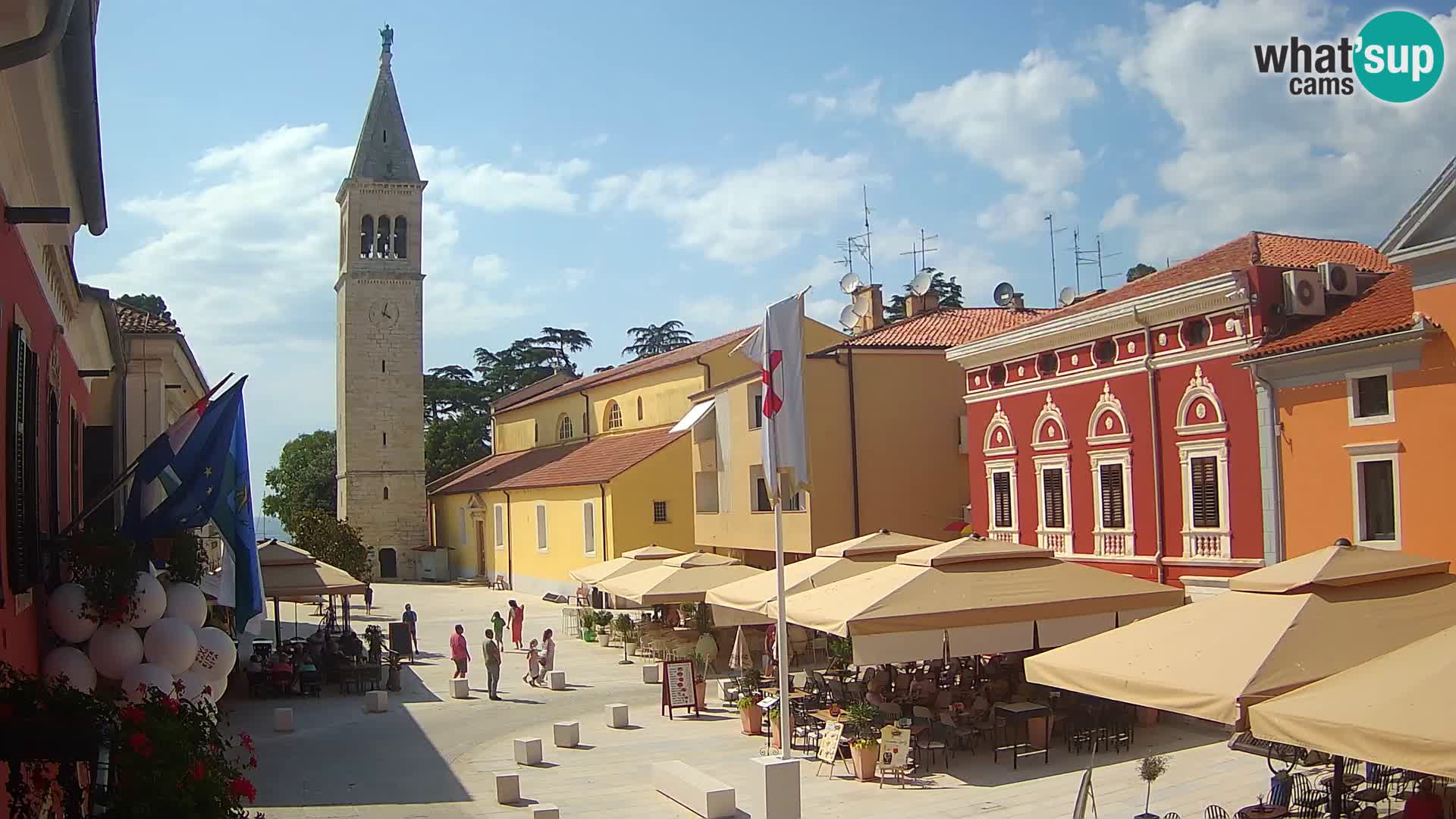 LIVE Webcam Cittanova / Novigrad – Piazza Grande – Istria