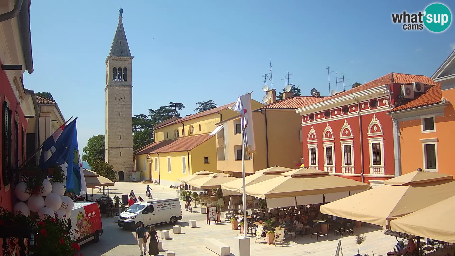 Live webcam Novigrad – Veliki Trg (grande place) – Piazza Grande