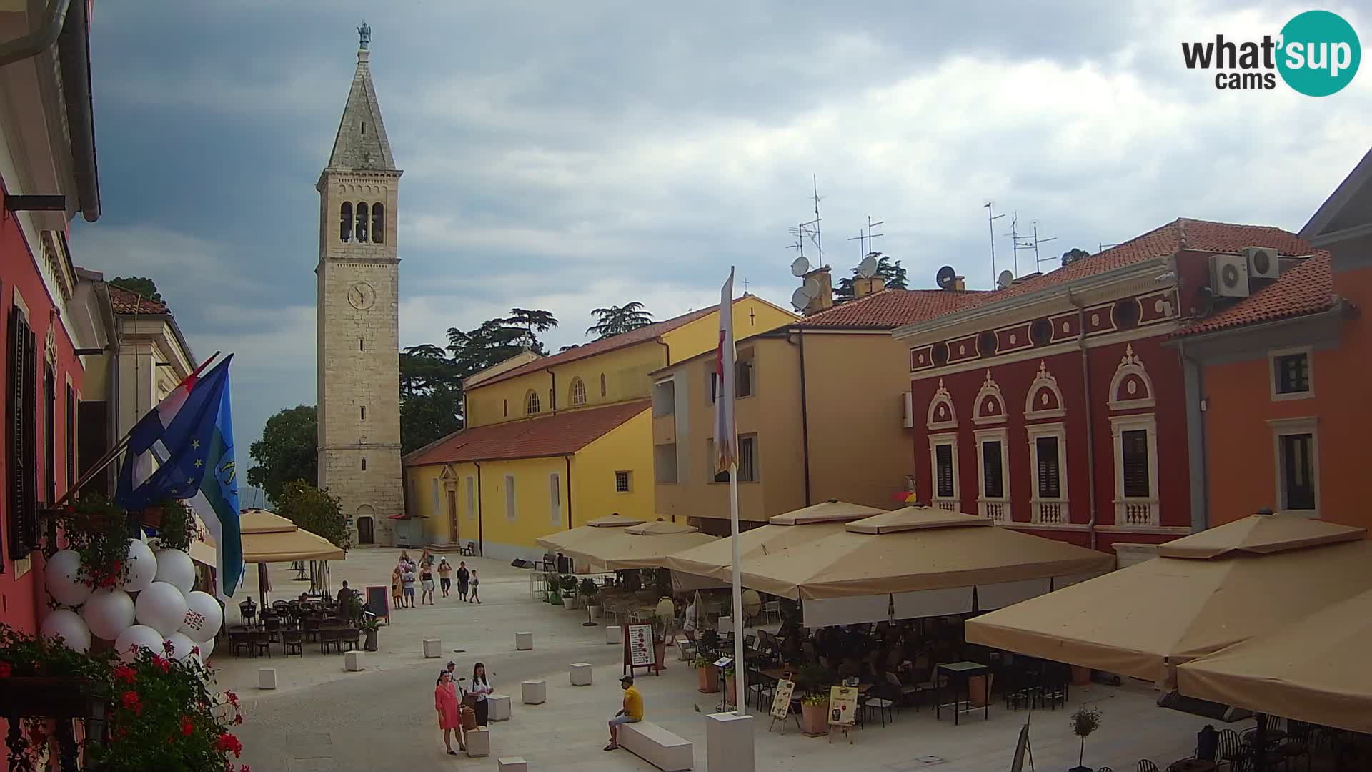 Live webcam Novigrad – Veliki Trg (grande place) – Piazza Grande