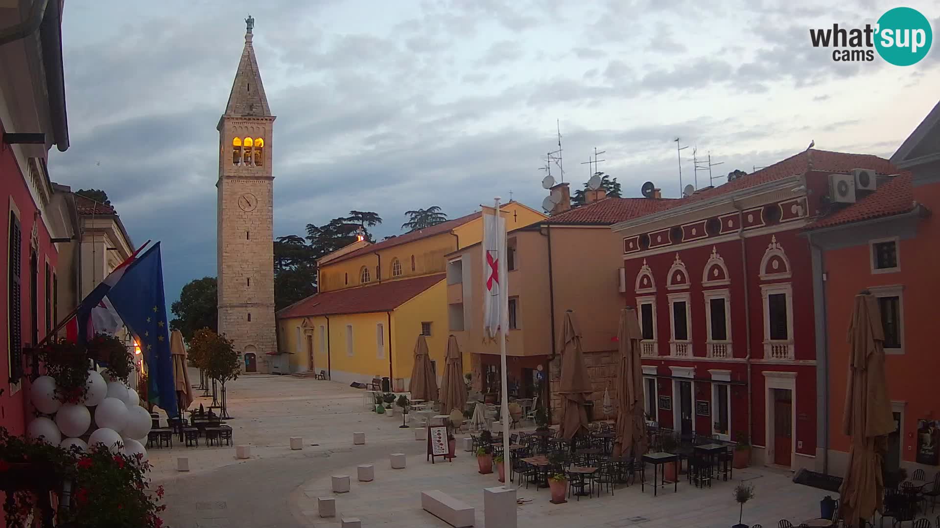 Live webcam Novigrad – Veliki Trg (grande place) – Piazza Grande