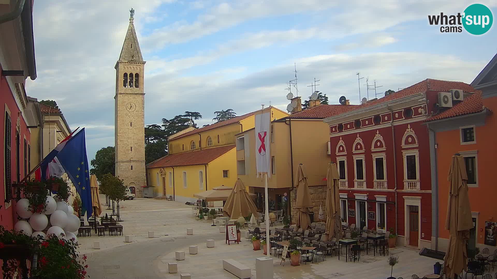 Live webcam Novigrad – Veliki Trg (grande place) – Piazza Grande