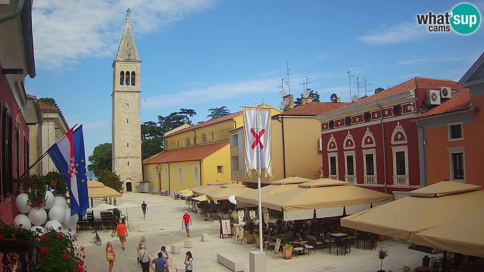 Live webcam Novigrad – Veliki Trg / Piazza Grande – Istria – Croatien