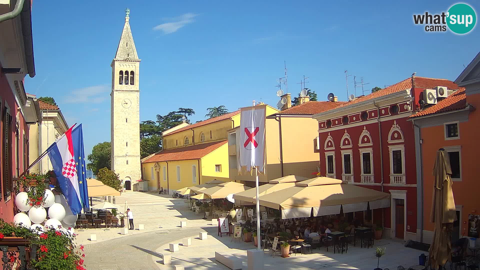 Live webcam Novigrad – Veliki Trg / Piazza Grande – Istria – Croatien