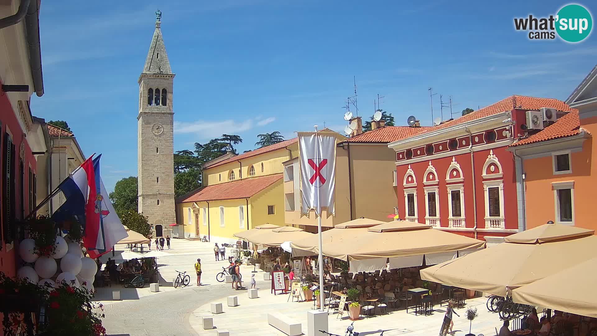 Live webcam Novigrad – Veliki Trg / Piazza Grande – Istria – Croatien