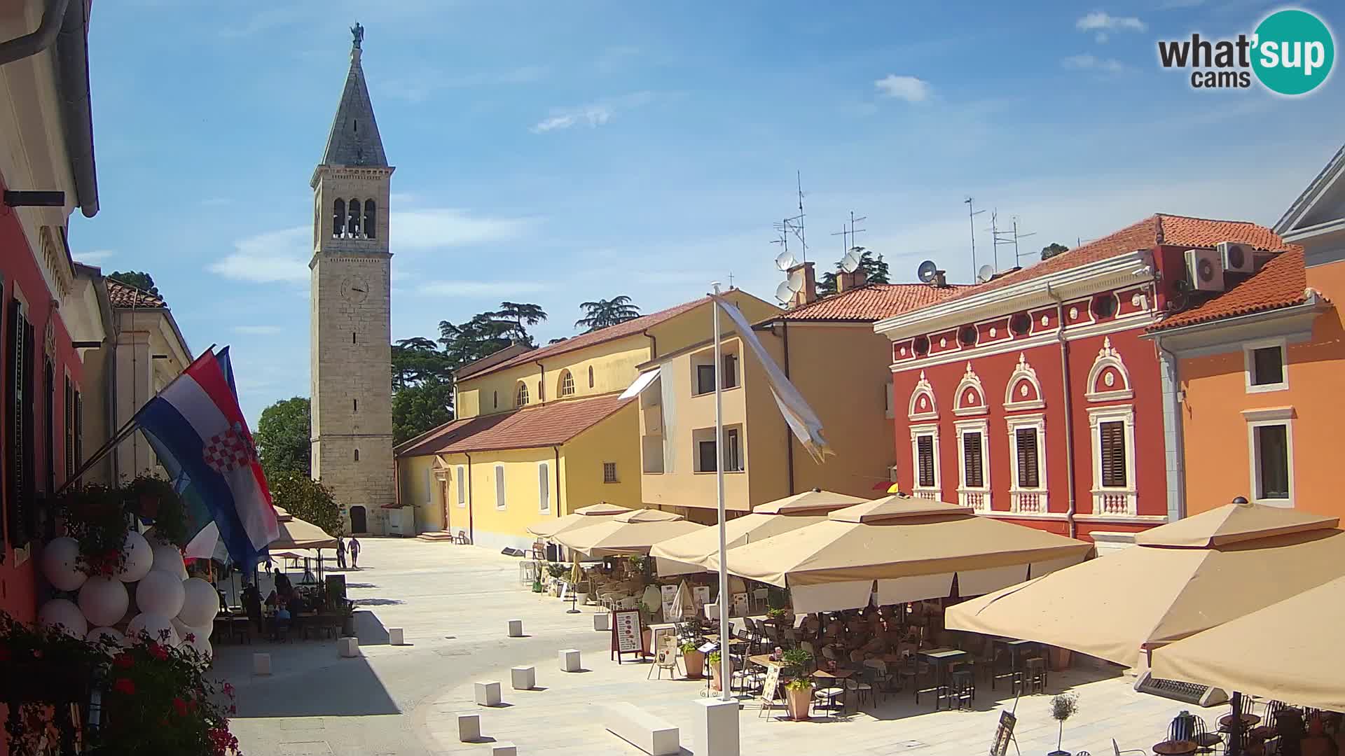Live webcam Novigrad – Veliki Trg / Piazza Grande – Istria – Croatien