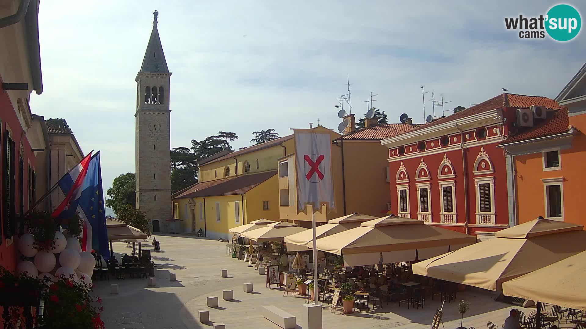 Live webcam Novigrad – Veliki Trg / Piazza Grande – Istria – Croatien