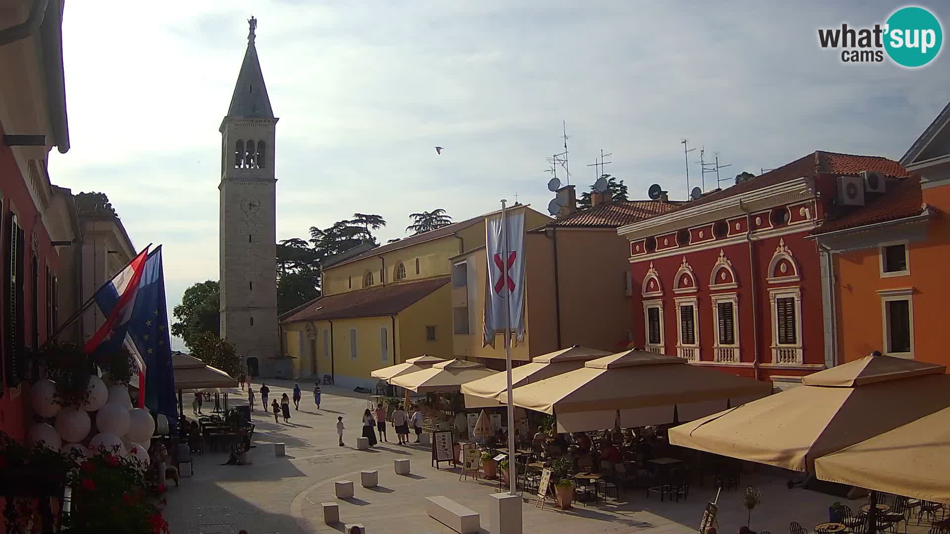 Live webcam Novigrad – Veliki Trg / Piazza Grande – Istria – Croatien