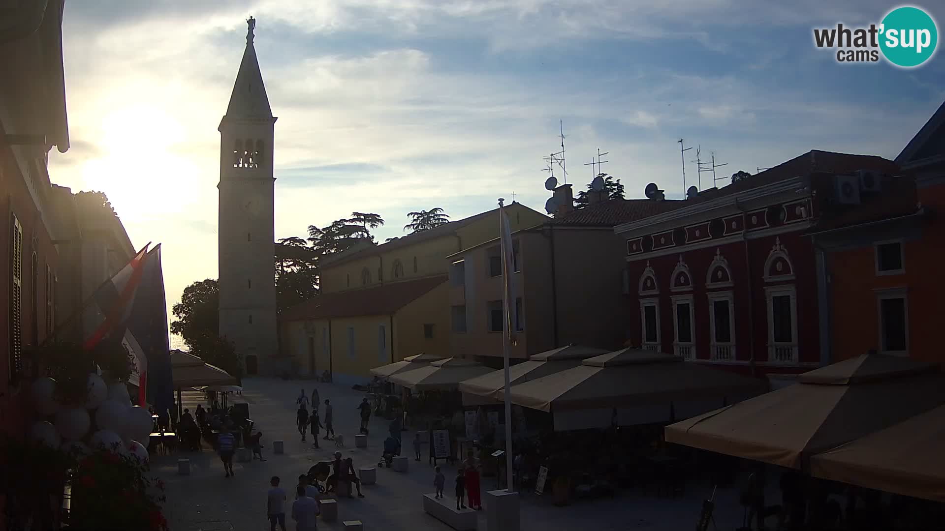 Live webcam Novigrad – Veliki Trg / Piazza Grande – Istria – Croatien