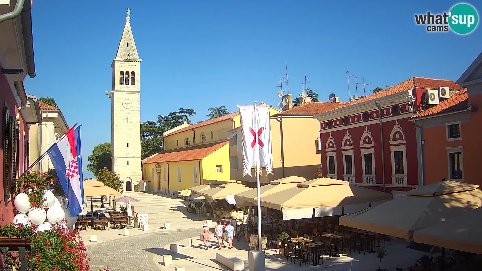 Live webcam Novigrad – Veliki Trg / Piazza Grande – Istria – Croatien