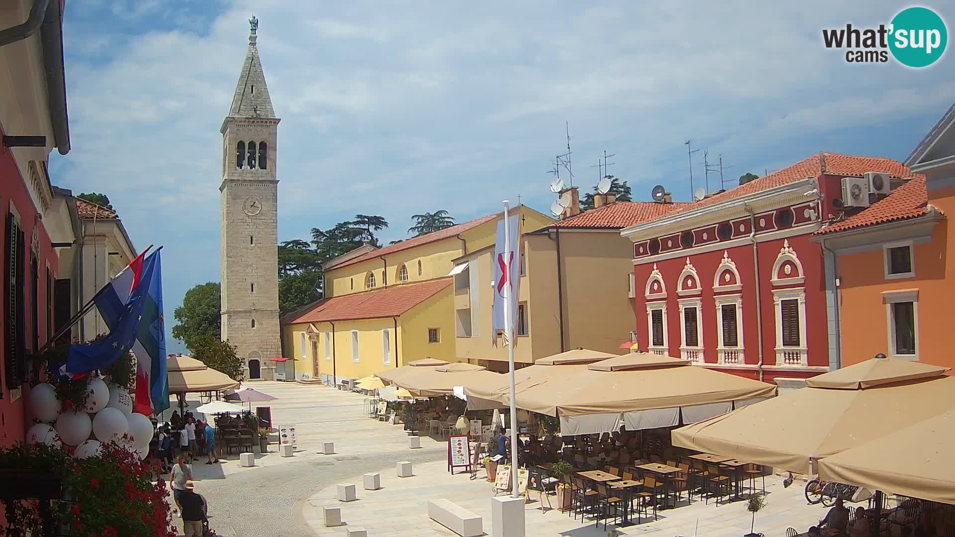 LIVE Webcam Cittanova / Novigrad – Piazza Grande – Istria