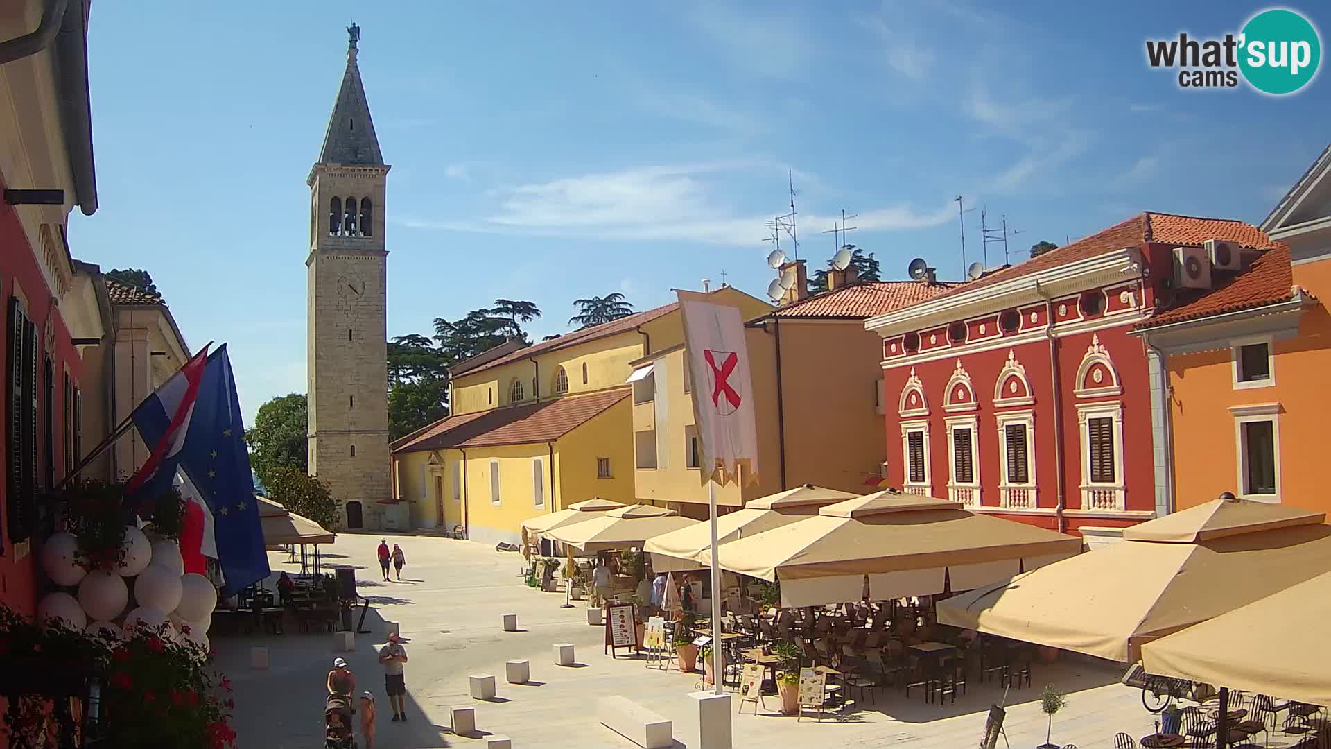 Live webcam Novigrad – Veliki Trg / Piazza Grande – Istria – Croatien