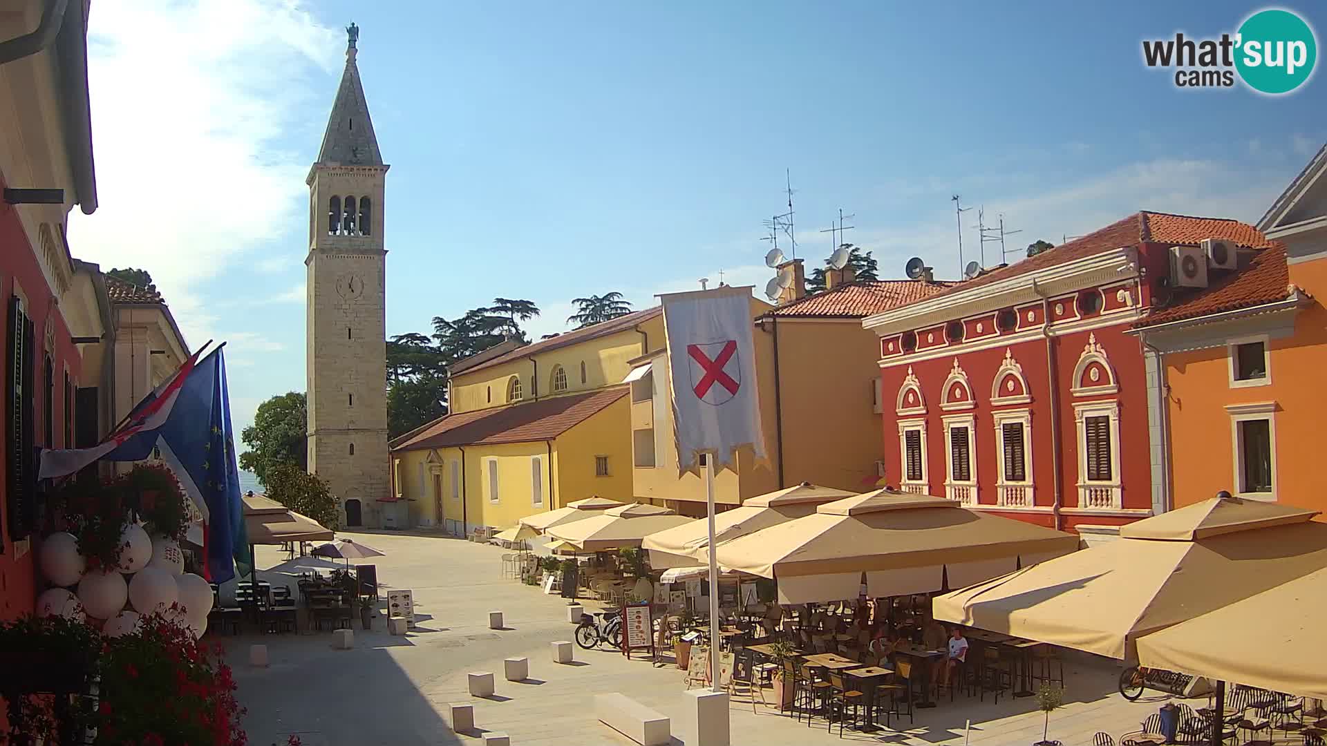 Live webcam Novigrad – Veliki Trg (grande place) – Piazza Grande
