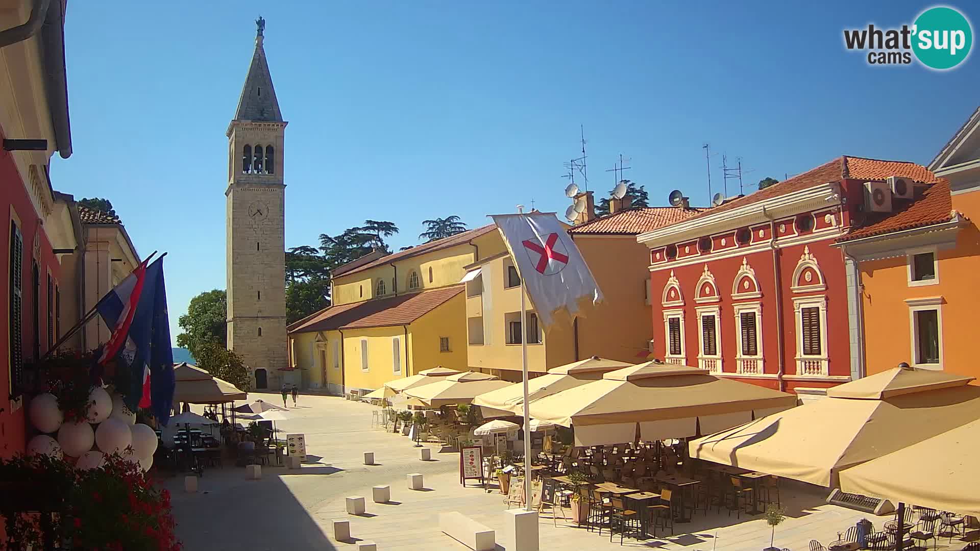 Live webcam Novigrad – Veliki Trg / Piazza Grande – Istria – Croatien