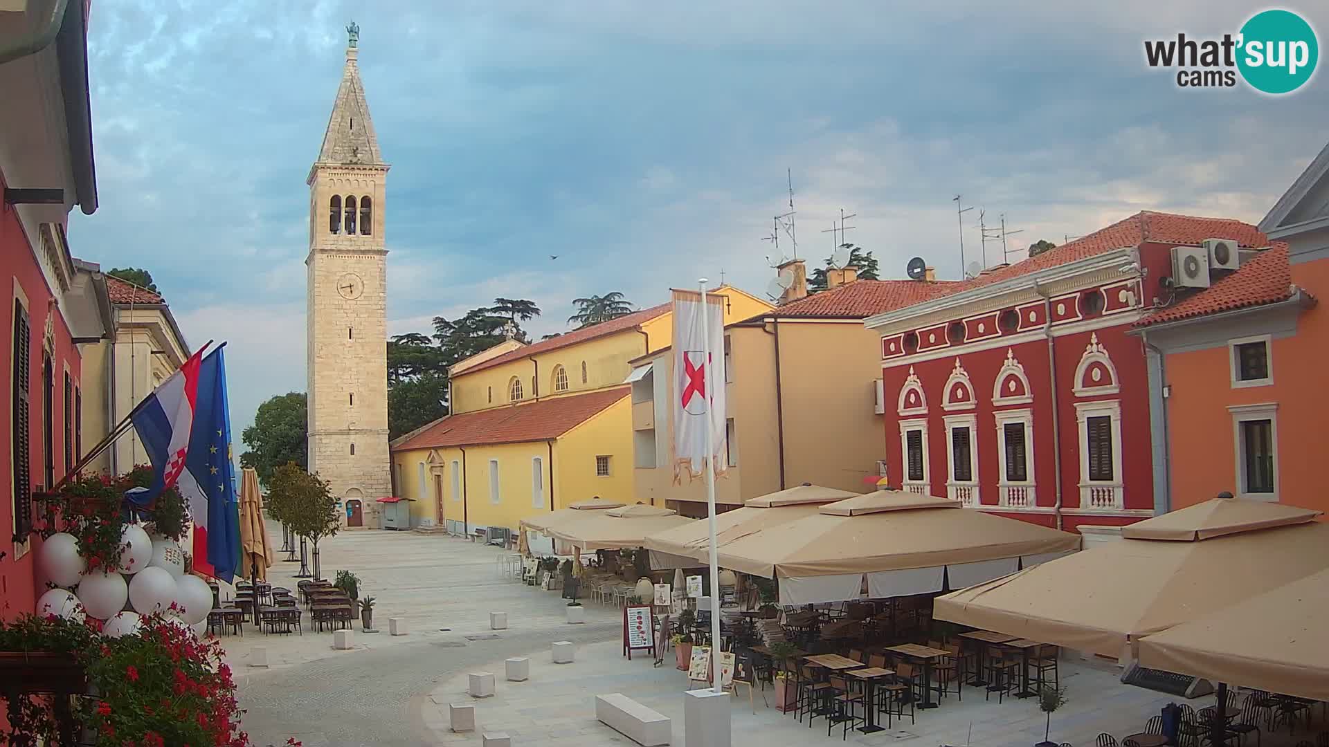 Live webcam Novigrad – Veliki Trg (grande place) – Piazza Grande