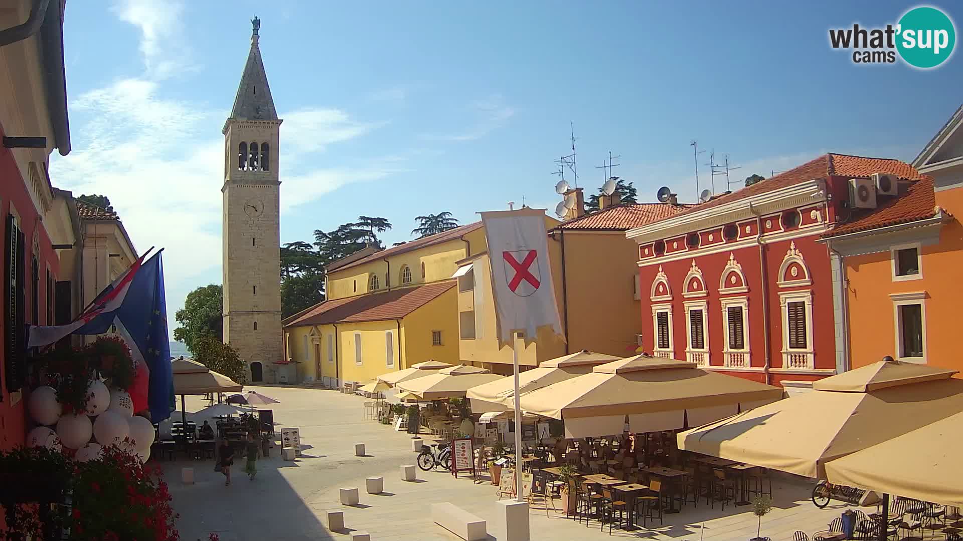Live webcam Novigrad – Veliki Trg (grande place) – Piazza Grande