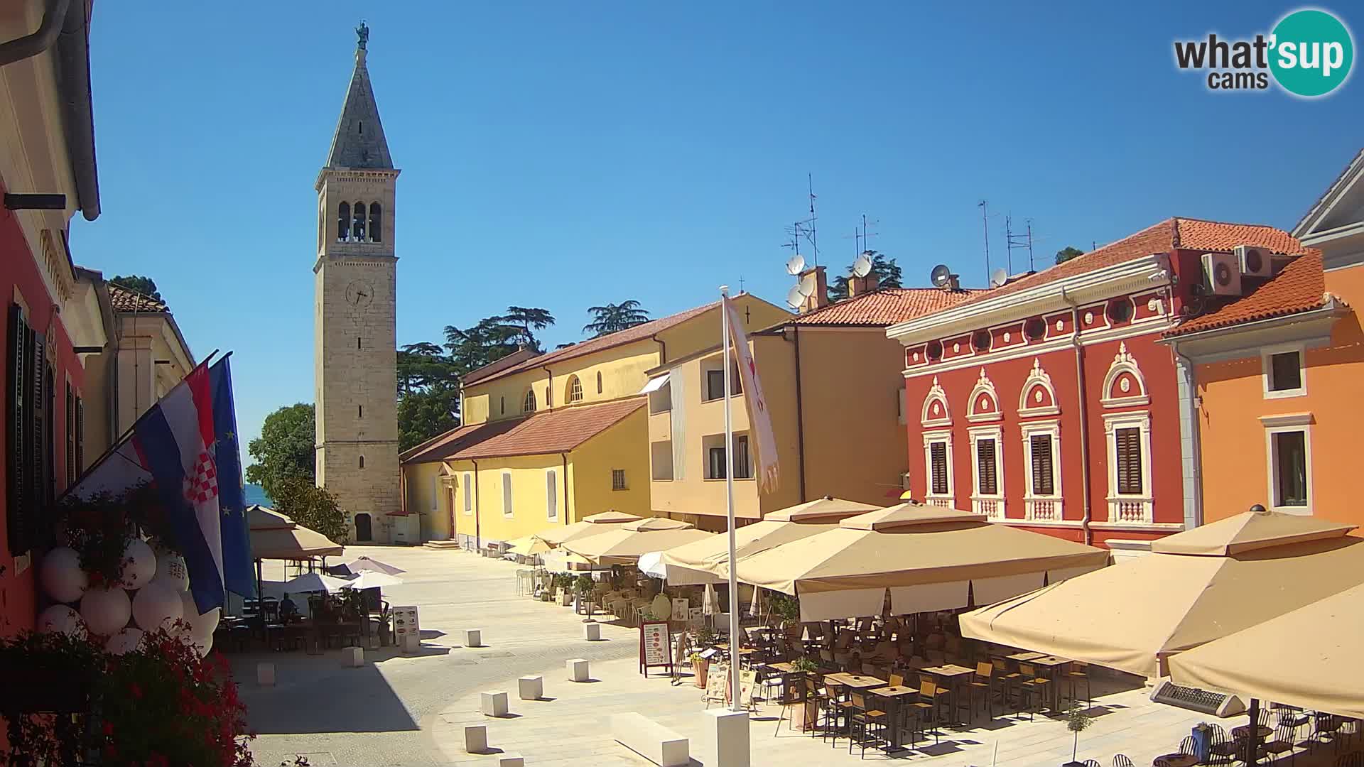 Live webcam Novigrad – Veliki Trg / Piazza Grande – Istria – Croatien