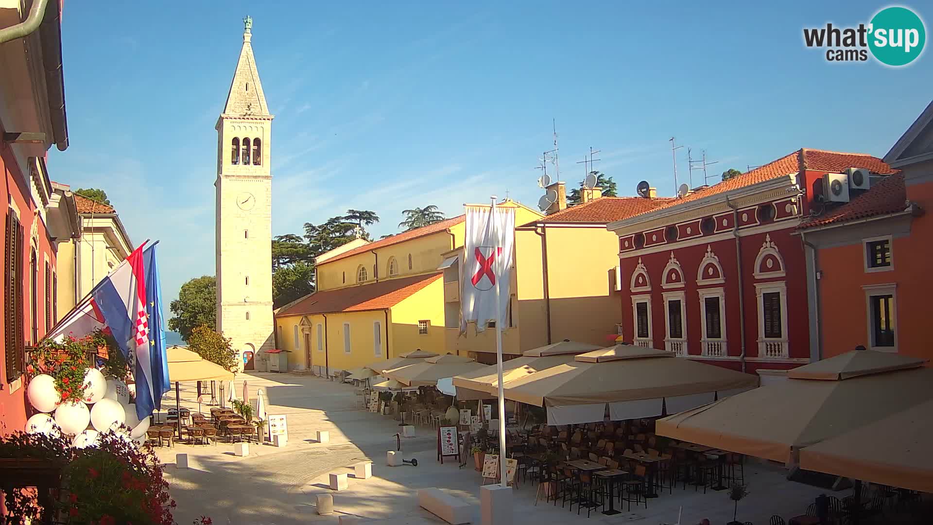 LIVE Webcam Cittanova / Novigrad – Piazza Grande – Istria
