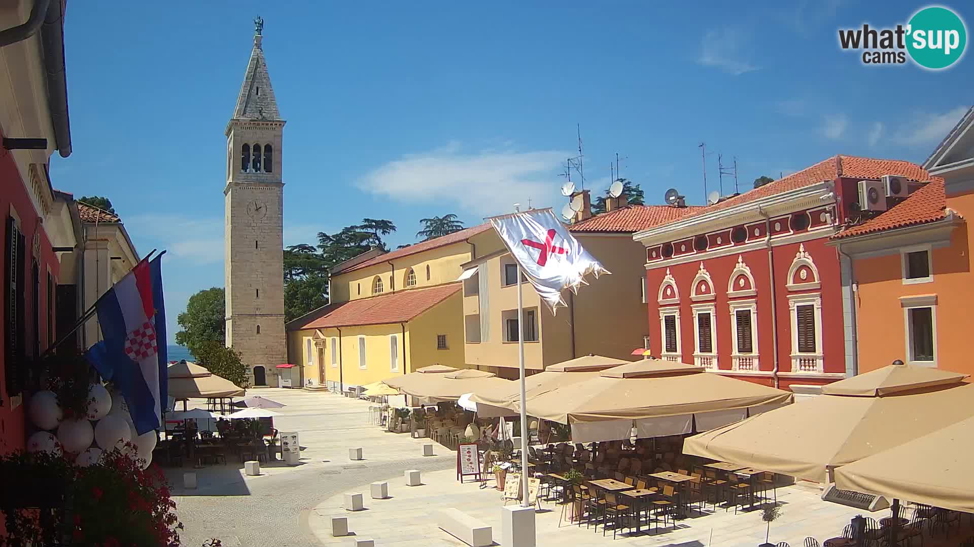 Live webcam Novigrad – Veliki Trg (grande place) – Piazza Grande