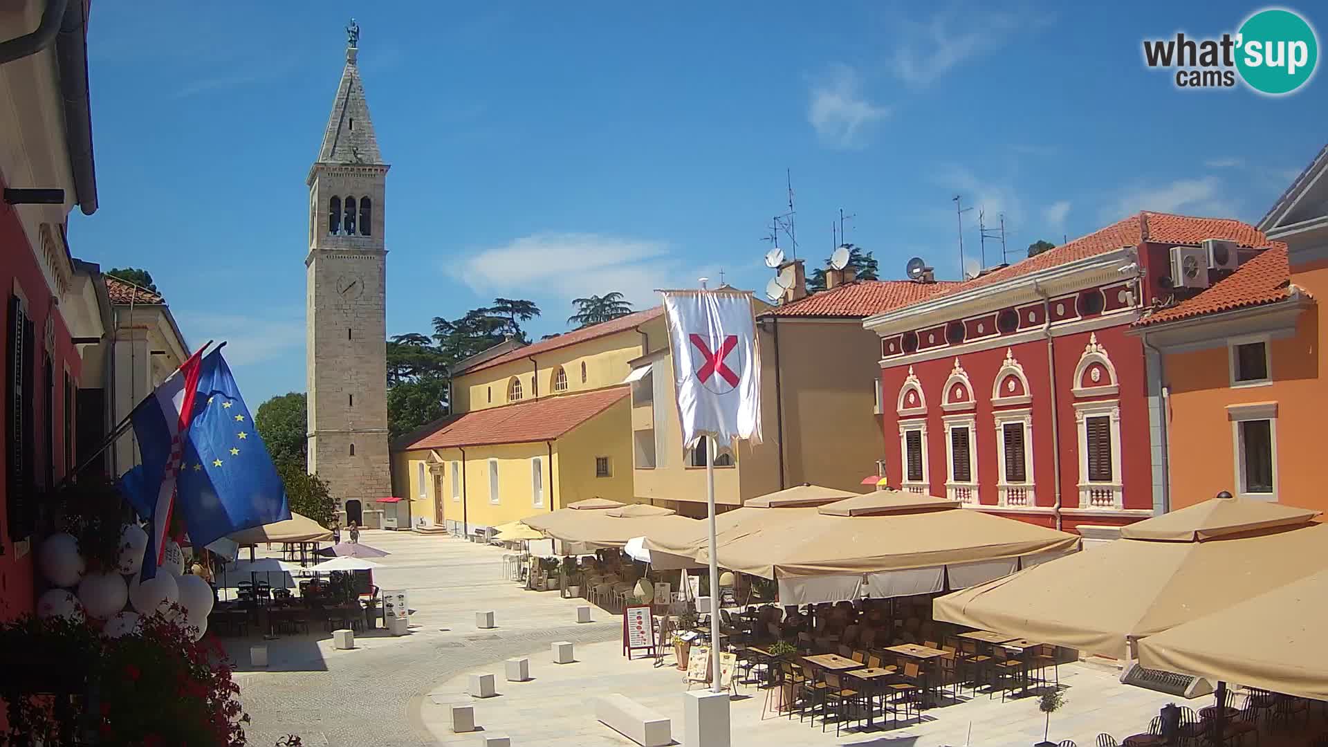 Live webcam Novigrad – Veliki Trg (grande place) – Piazza Grande