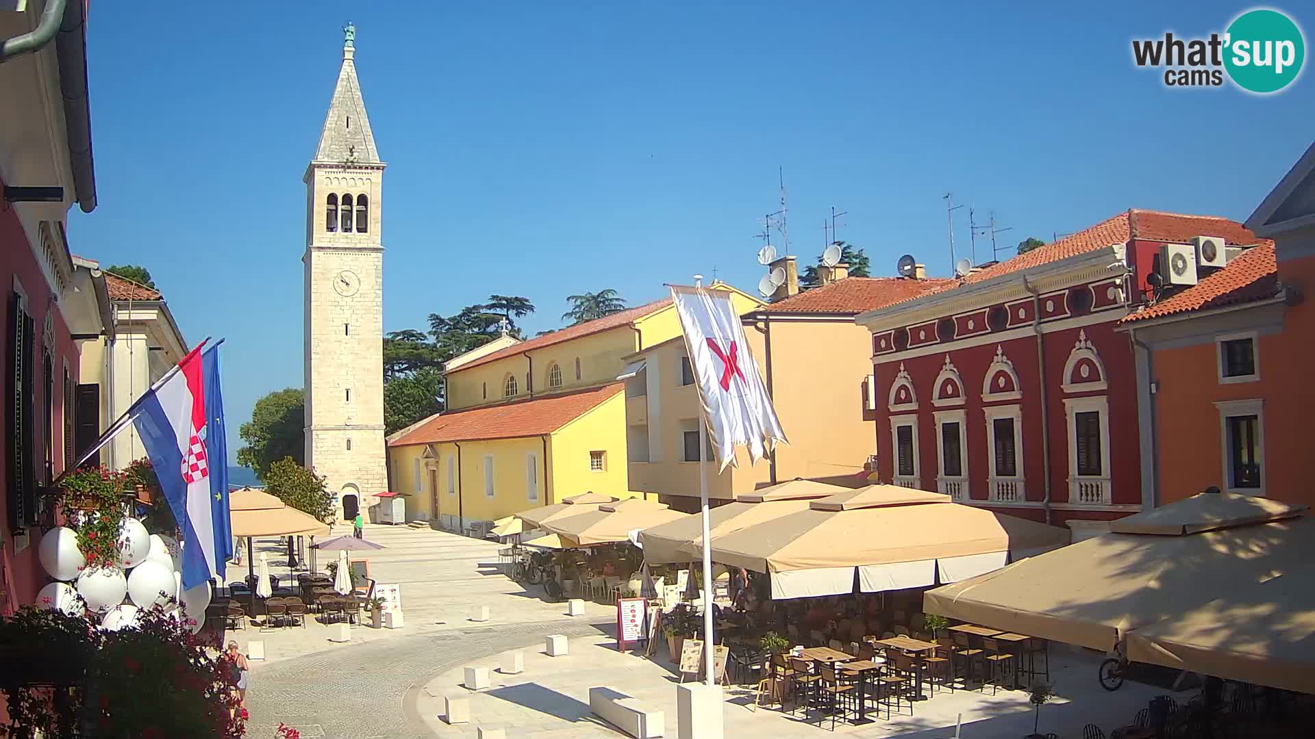 Live webcam Novigrad – Veliki Trg / Piazza Grande – Istria – Croatien