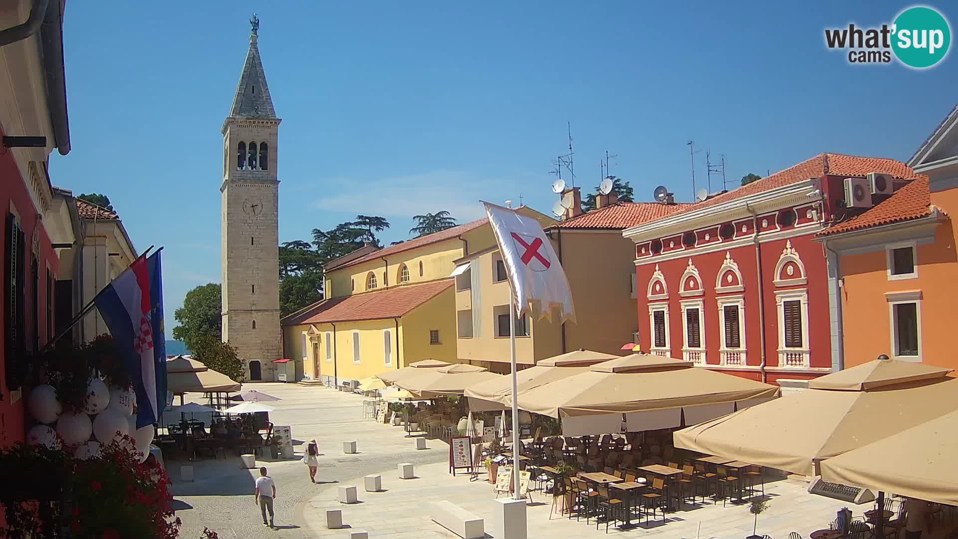 Live webcam Novigrad – Veliki Trg / Piazza Grande – Istria – Croatien