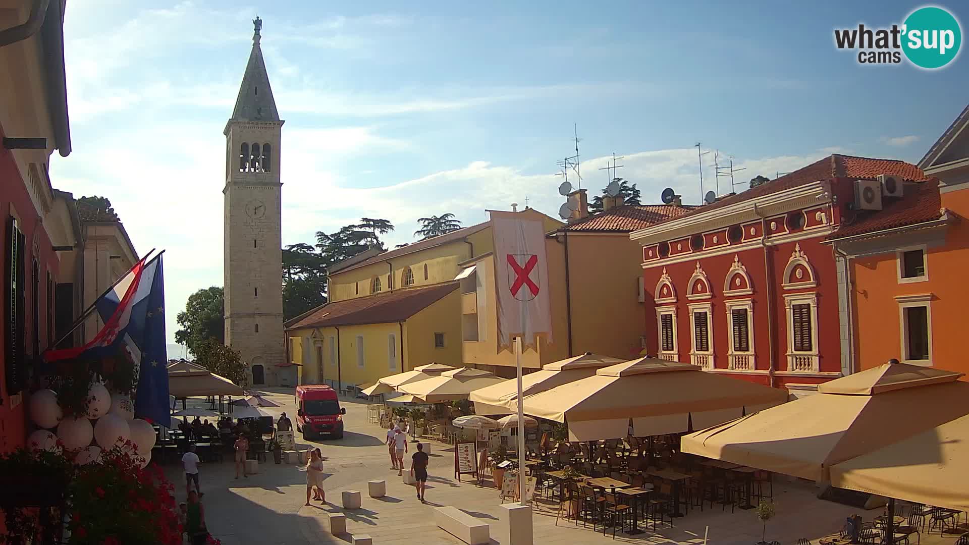 LIVE Webcam Cittanova / Novigrad – Piazza Grande – Istria