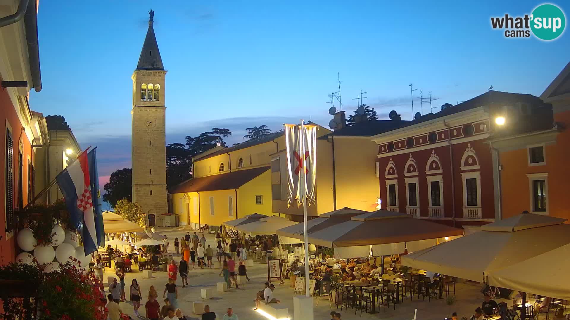 Live webcam Novigrad – Veliki Trg (grande place) – Piazza Grande
